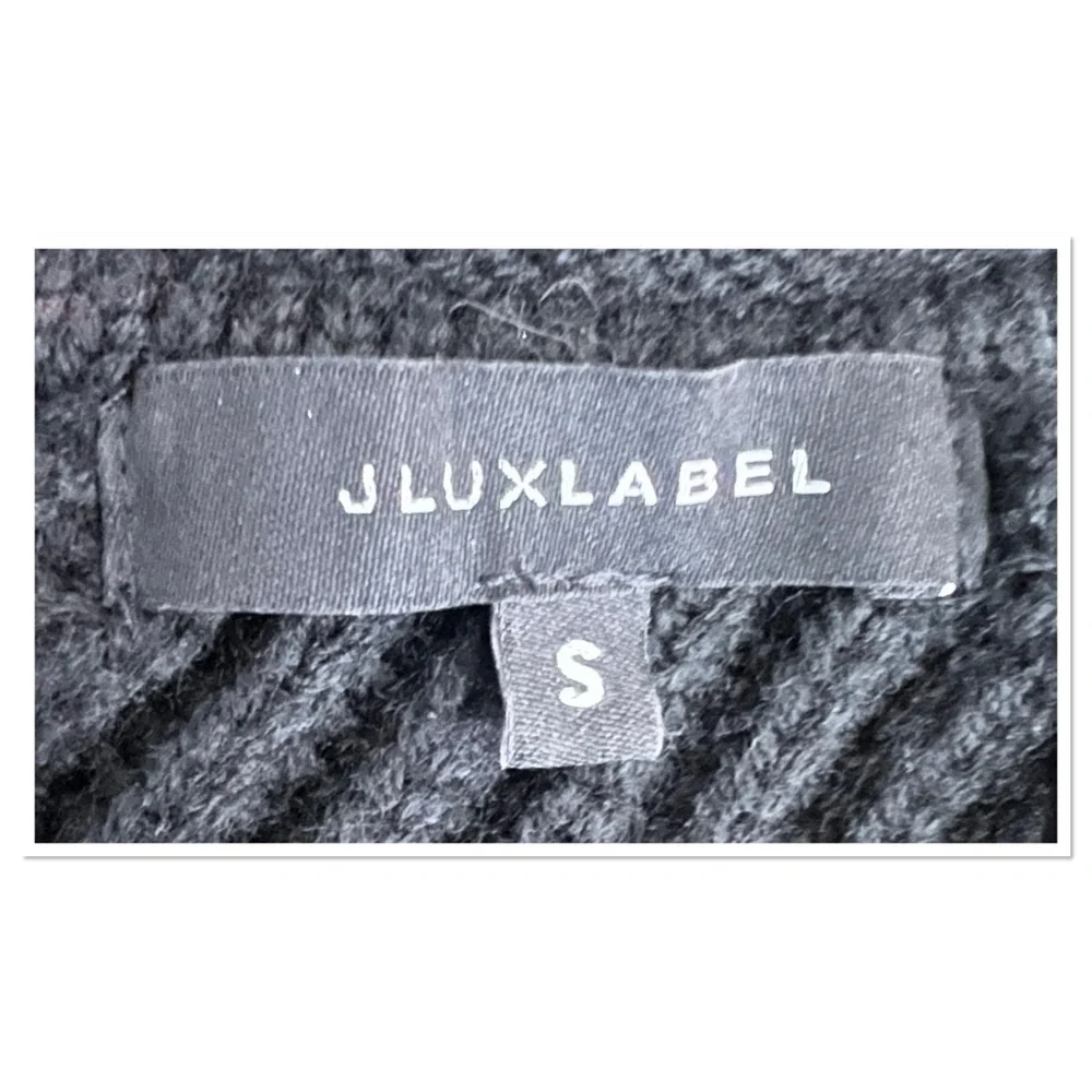 JLUXLABEL Black Long Sleeve Ribbed Open Back Maxi Dress - Picture 9 of 10